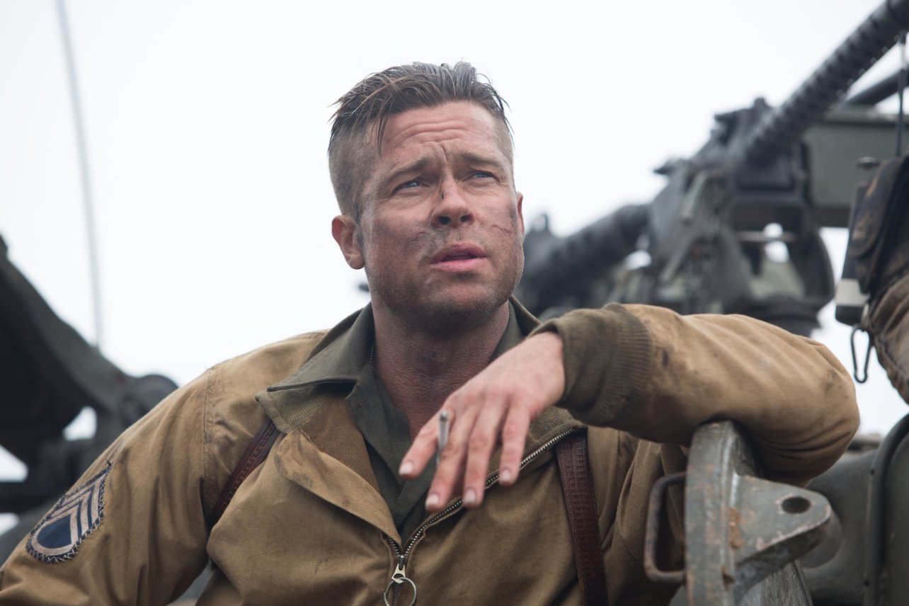 Brad Pitt – Fury (2014) movie hairstyle – StrayHair