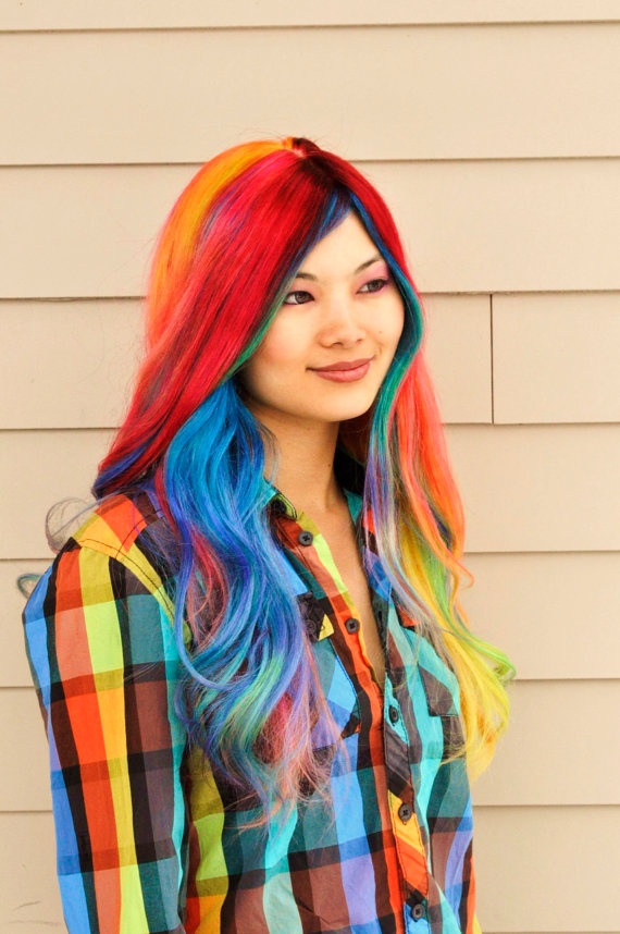 Rainbow Hair Color - StrayHair