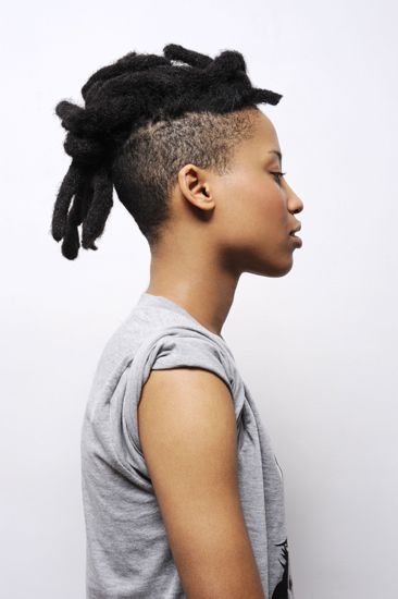 undercut hairstyle with dreads