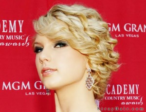 cool curly updo taylor swift