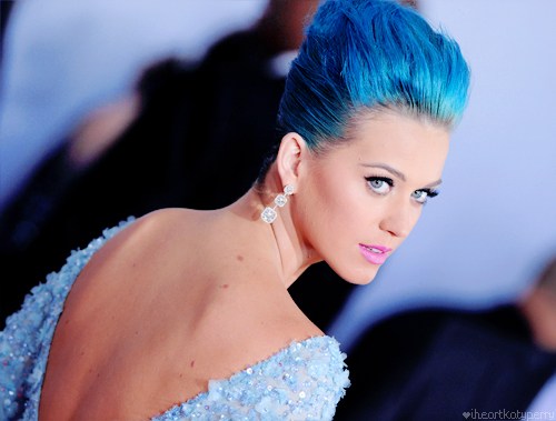 pictures of katy perry blue hair