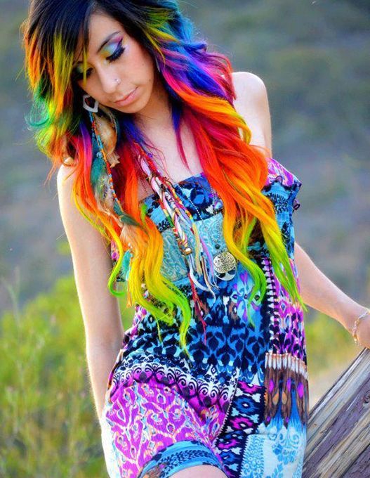 Rainbow Hair Color – StrayHair