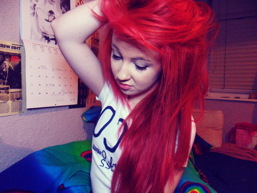 ridiculous red amazing hair