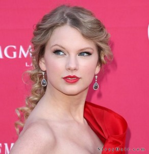 taylor swift long elegant hair