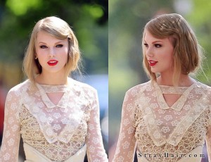 taylor swift long straight hairstyle