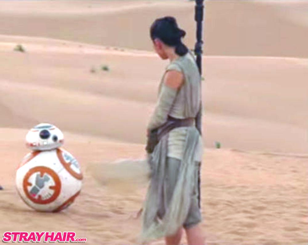 Rey Tri-Knot Hairstyle In Star Wars Episode VII The Force 
