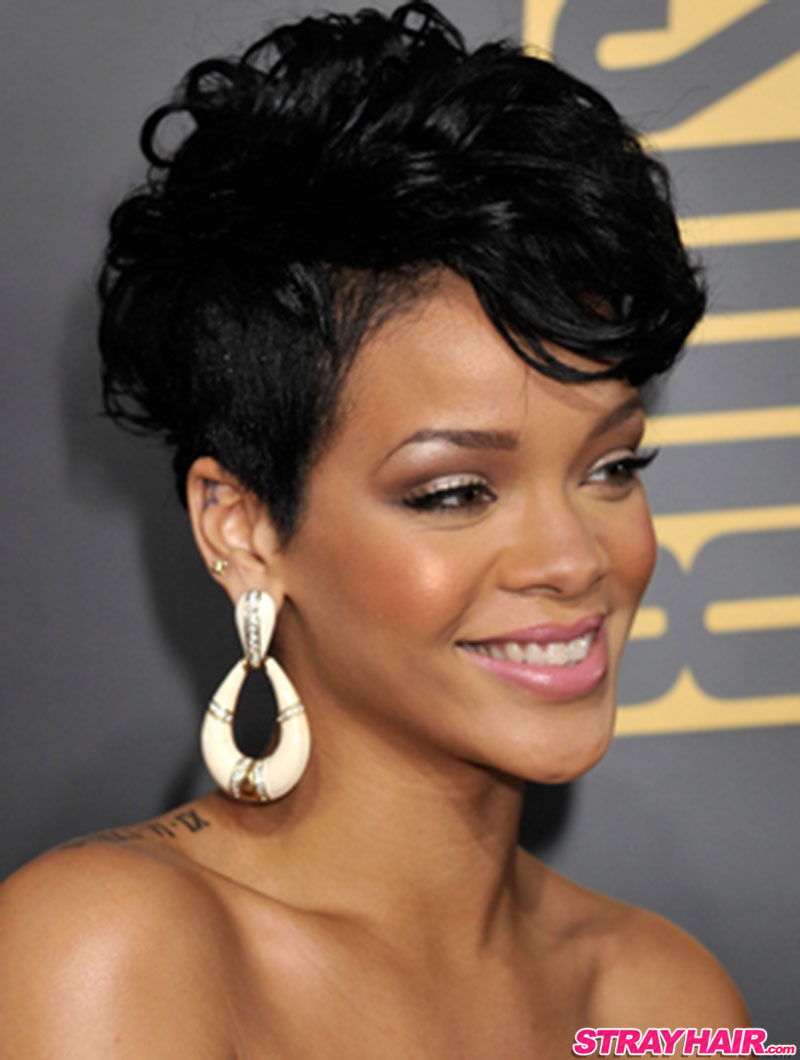 Rihannas Many Great Short Hairstyles – StrayHair
