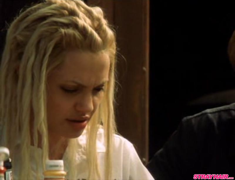 Angelina Jolie Platinum Blonde Faux Dreads In Gone In 60
